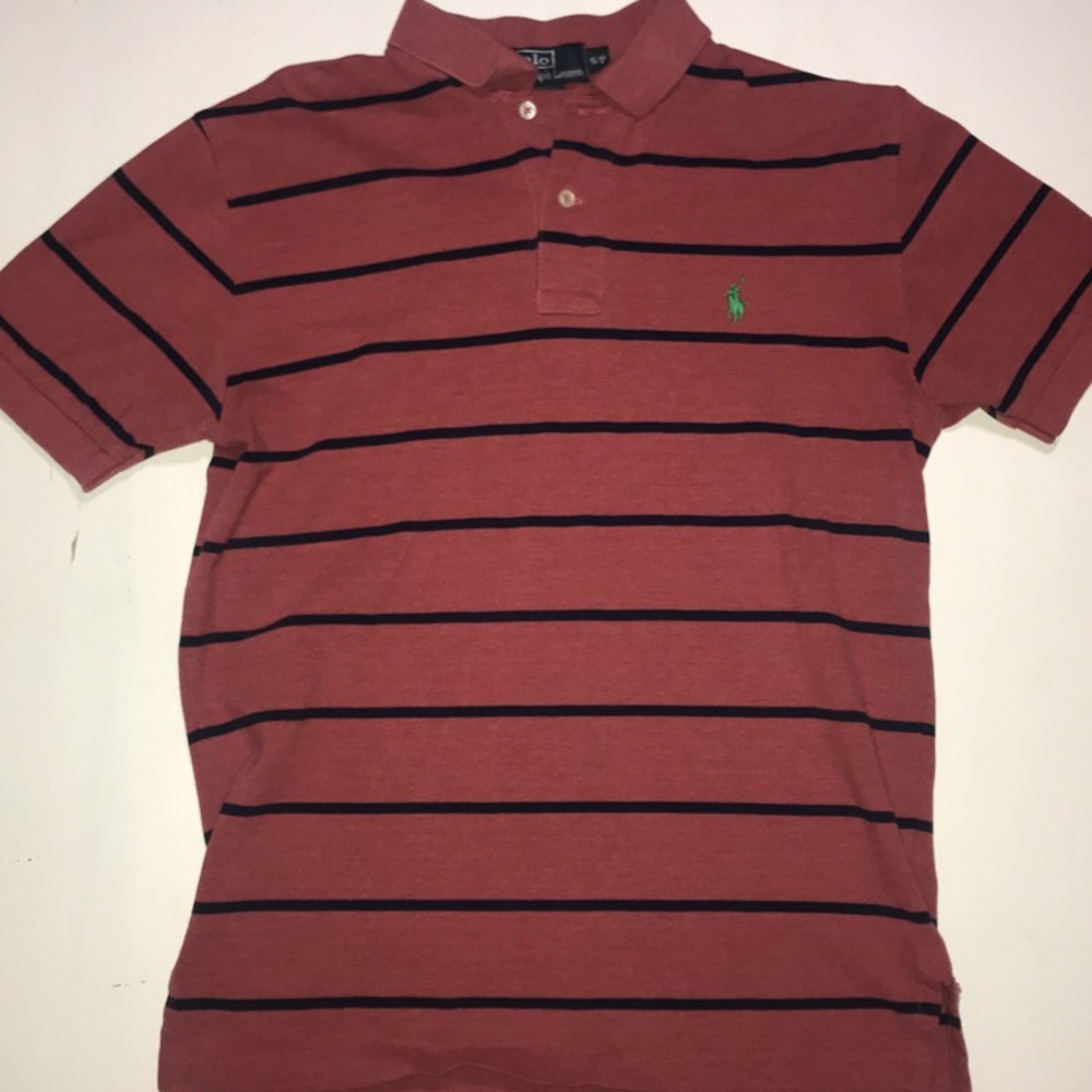Pink & Blue Striped Ralph Lauren Polo
